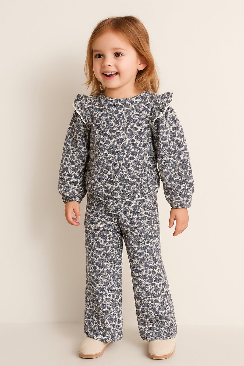 ديركجي طقم سويت شيرت وبنطلون ضيق للبنات من ديركي جونيور - Image 1