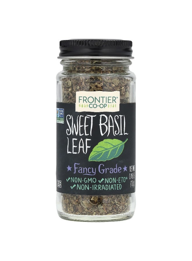 Frontier Co-op فرونتير كوبر، ورق الريحان الحلو، 0.48 أونصة (13 جرام) - Image 1