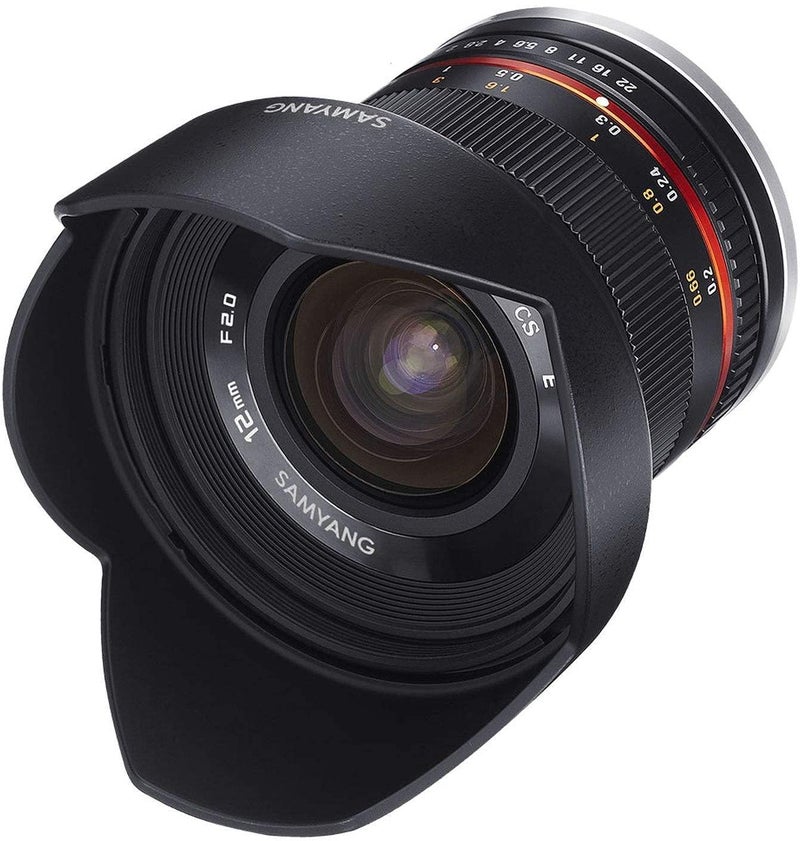 Samyang 12mm F2.0 NCS CS Photo Manual Camera Lens for Fuji X Mount, Black - Image 2