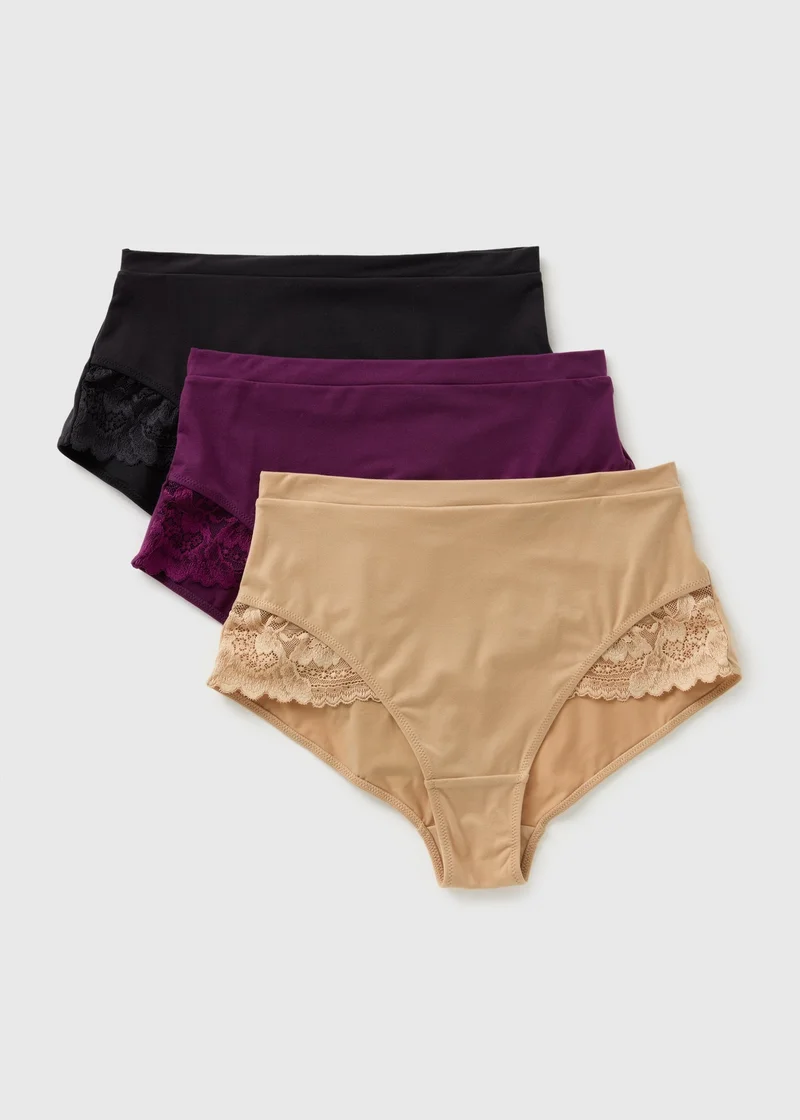 Matalan 3 Pack Multicoloured Full Knickers