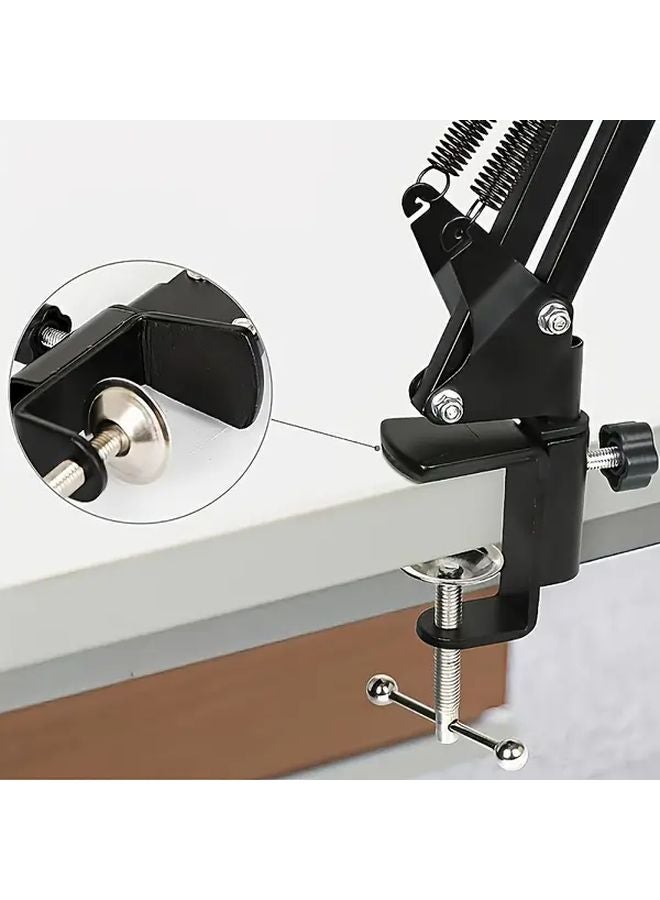 Cantilever Microphone Stand Adjustable Boom Arm XLR Compatible For Recording Podcast - Image 4