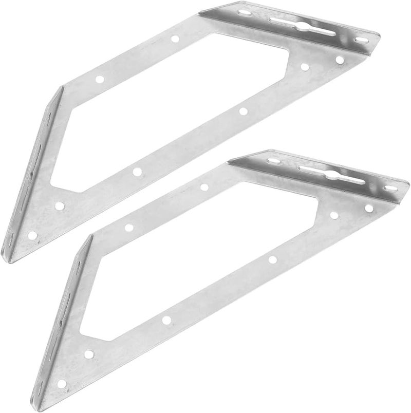 Heavy Duty Stainless Steel Angle Brackets 10pcs Furniture Shelf Connector - Image 4
