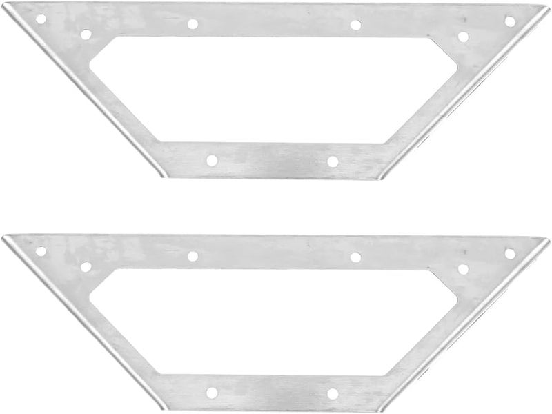 Heavy Duty Stainless Steel Angle Brackets 10pcs Furniture Shelf Connector - Image 1