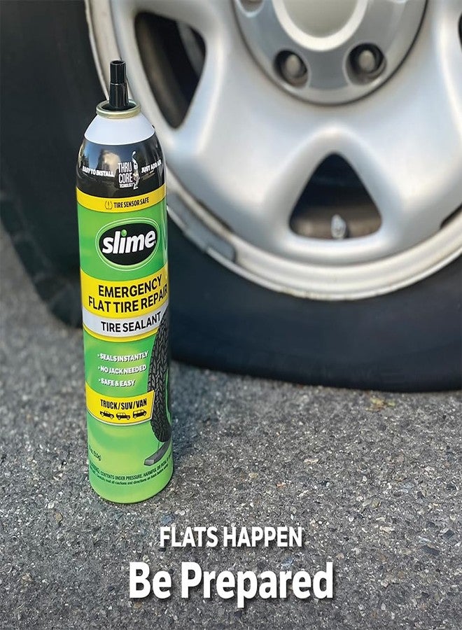 سلايم مانع تسرب ثقوب الإطارات المثقوبة Slime 60187، إصلاح طارئ لمركبات الطرق السريعة، مناسب للسيارات/المقطورات، غير سام، صديق للبيئة، 18 أونصة - Image 3