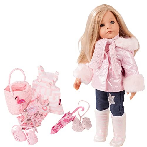 Götz Gotz Hannah All Year Round - 19.5" Posable Doll with Extra Outfits & Accessories for Every Season - Long Blonde Hair to Wash & Style with Stone Grey Eyes - Image 1