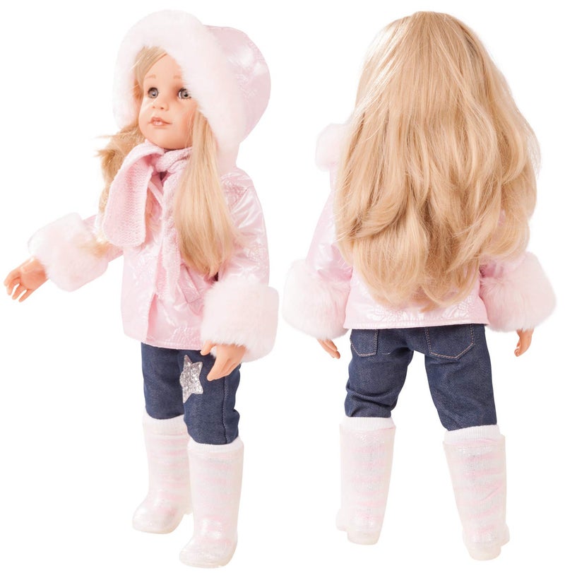 Götz Gotz Hannah All Year Round - 19.5" Posable Doll with Extra Outfits & Accessories for Every Season - Long Blonde Hair to Wash & Style with Stone Grey Eyes - Image 2