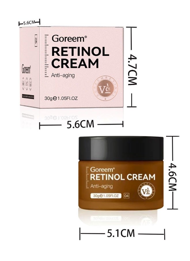 Goreem Retinol Face Cream Anti-aging Anti-oxidant Reduce Fine Lines Firming Whitening（30g）  - Image 5