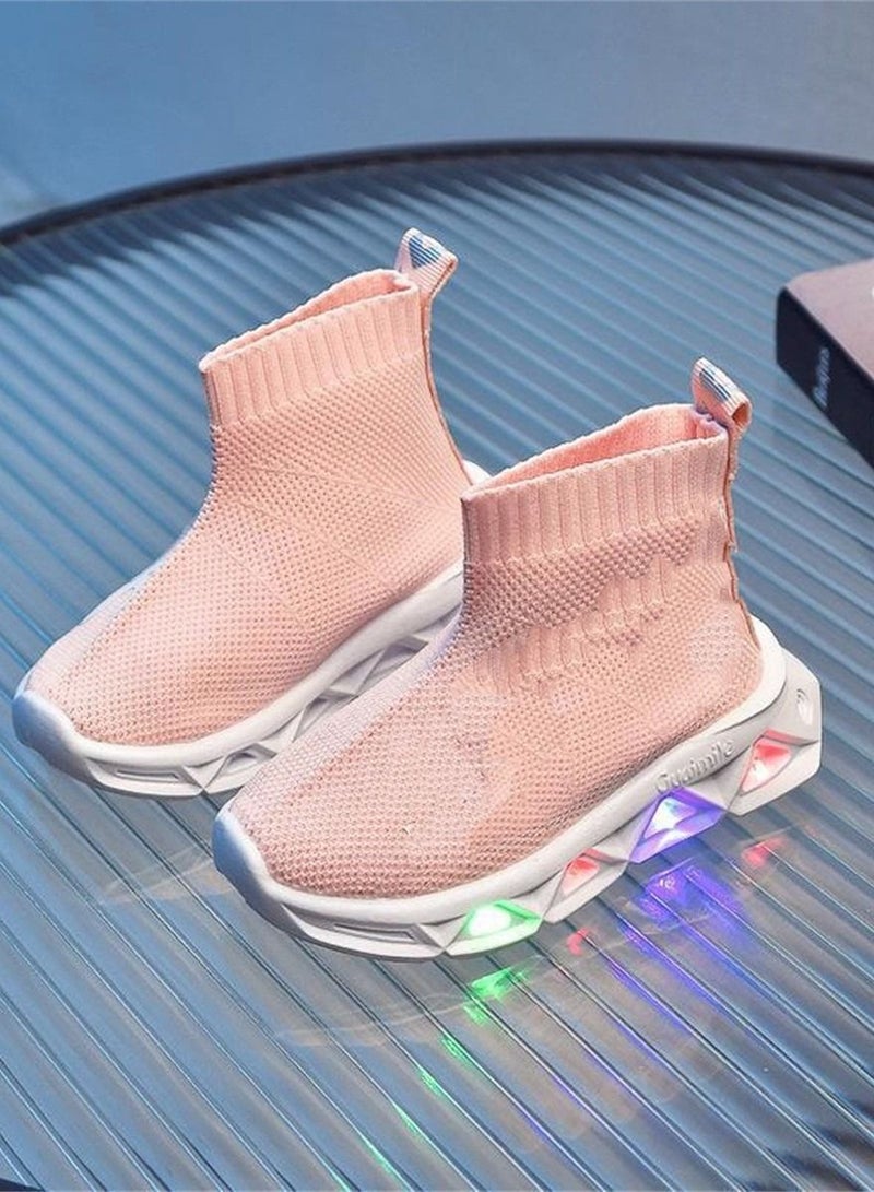 Loquat Socks With Light Soles Sneakers Pink 