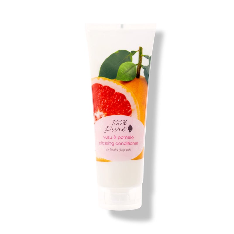 100 % Pure 100% PURE Yuzu & Pomelo Glossing Conditioner Revitalizing & Hydrating Nutrient Boost of Kelp Flax Seed Oil & Vitamin E Helps Restore Hair Shine Body & Strength for Women & Men, Vegan - 8 Fl Oz - Image 1