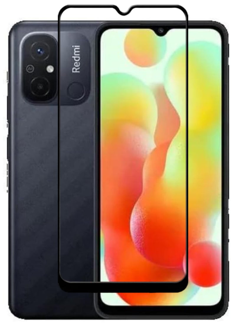 ACLIX Antistatic ESD Dustproof Premium Quality High Definition Tempered Glass Screen Protector Designed For Xiaomi Redmi 12C - Image 1