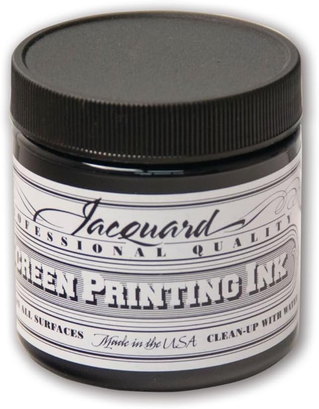 Jacquard Jacquard Professional Screen Print Ink WaterSoluable 4oz Jar Black 117  - Image 1