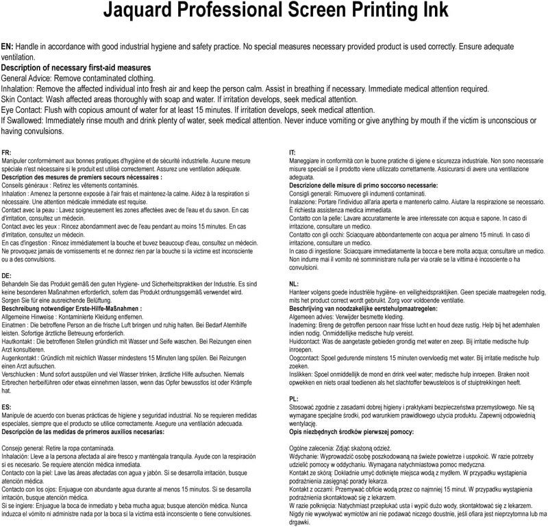 Jacquard Jacquard Professional Screen Print Ink WaterSoluable 4oz Jar Black 117  - Image 4