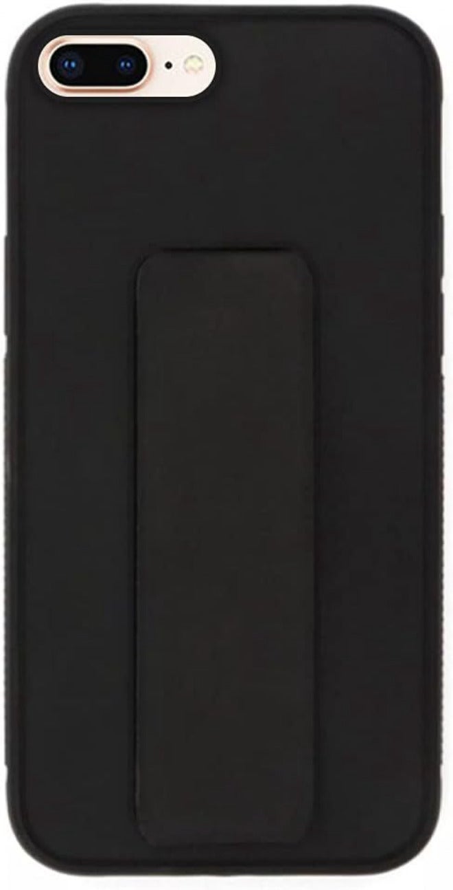 VITION Case Cover for iPhone 7 Plus/8 Plus, Finger Grip Phone Holder Case, Car Magnetic Multi-function 3 in 1 Shockproof Back Cover Protective Case (Black) - Image 1