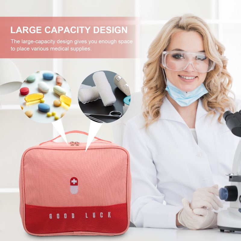 👕 حقيبة تخزين الأدوية محمولة وقابلة لإعادة الاستخدام بتصميم متين للرحلات والإسعافات الأولية - Image 4