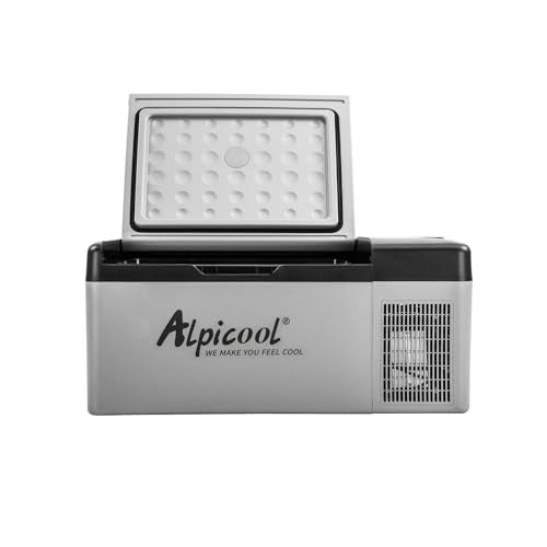 Alpicool C15 Portable Car Freezer,12 Volt Refrigerator, 16 Quart (15 Liter) Fast Cooling 12V Car Fridge -4℉~68℉, Car Cooler, 12/24V DC and 100-240V AC for Outdoor, Camping, RV, Truck, Boat - Image 1