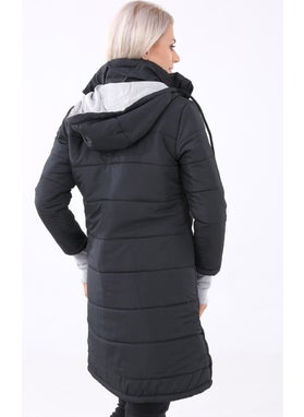 1Tarz Winter Hooded Medium Size Women's Puffer Jacket  - Image 3