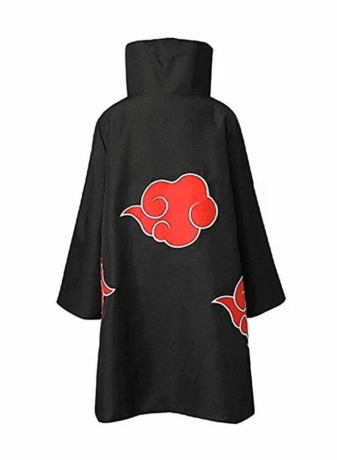 8-Piece Set Unisex Anime Long Robe Cosplay,Anime Naruto Long Robe Akatsuki Cloak Ninja Cosplay Costume Uniform Headband Full Accessories,Party Dressing - Image 3