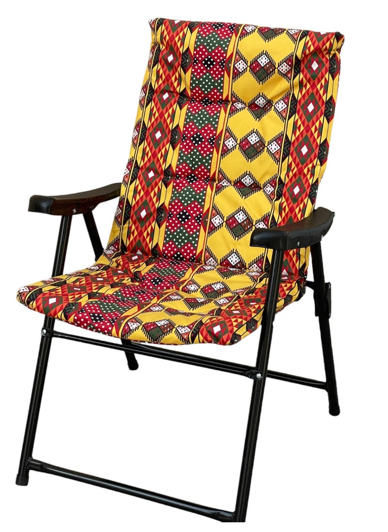 GO2CAMPS Folding Camping Chair with Cusion Premium Quality | Beach Chair | Garden Chair | Fishing Chair | Travel Chair | Picnic Chair  - Image 1