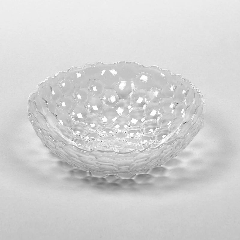PLASTACAST PLASTACAST Multipurpose Serving Platter Transparent Polyresin Serving Bowl Decorative Bowls Useful for Diwali Home Decoration Living Room Fruits Snacks Sweets Chocolates Dia 22 x HT 7cm  - Image 4