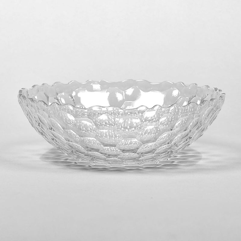 PLASTACAST PLASTACAST Multipurpose Serving Platter Transparent Polyresin Serving Bowl Decorative Bowls Useful for Diwali Home Decoration Living Room Fruits Snacks Sweets Chocolates Dia 22 x HT 7cm  - Image 2