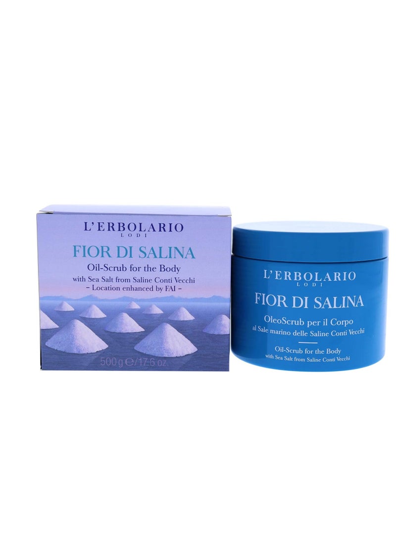 L'Erbolario L'Erbolario Fior Di Salina Oil-Scrub For Body - Exfoliates, Smoothes And Moisturizes - Protects And Tones The Skin - Do-It-Yourself Treatment - Stimulates The Microcirculation Of The Skin - 17.6 Oz