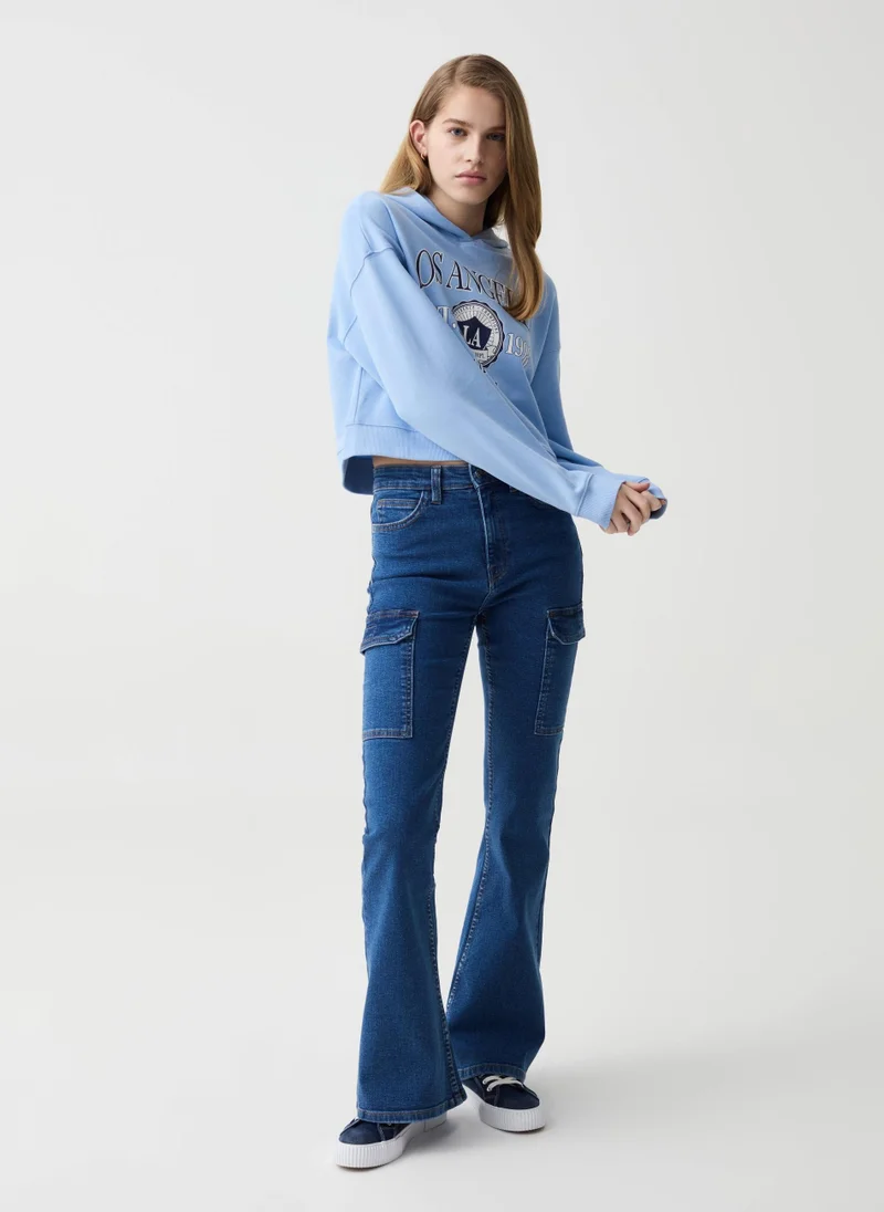 او في اس Flare-Fit Cargo Jeans