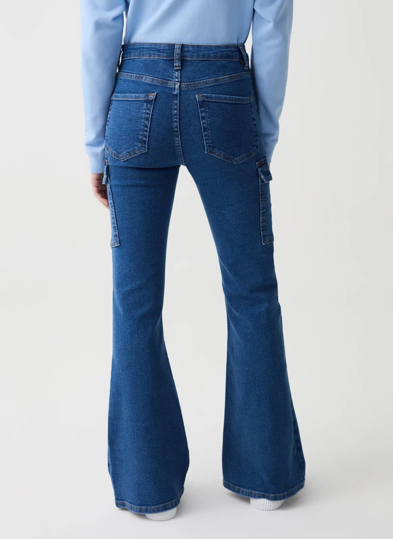 Ovs Flare-Fit Cargo Jeans