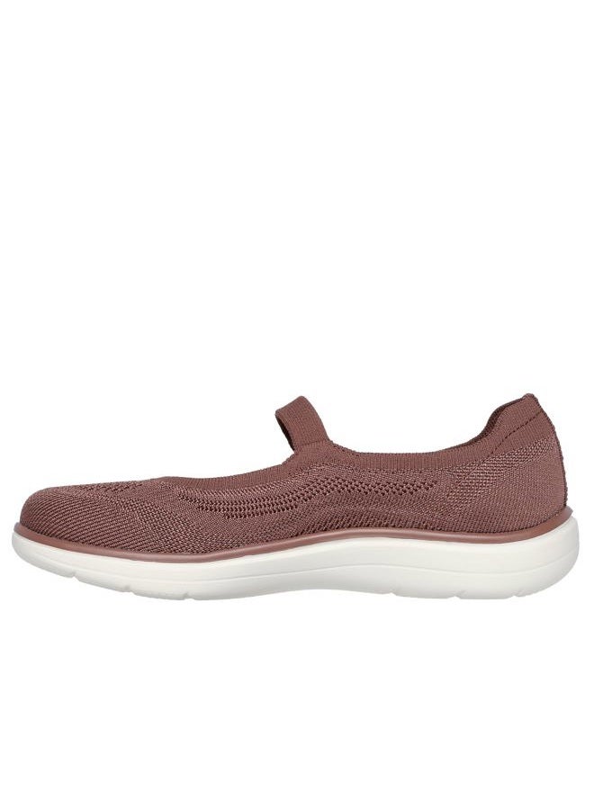 SKECHERS Women's On-The-go Flex Radiant-Sweet Pea Mary Jane Flat, Dark Rose, 36 EU - Image 2