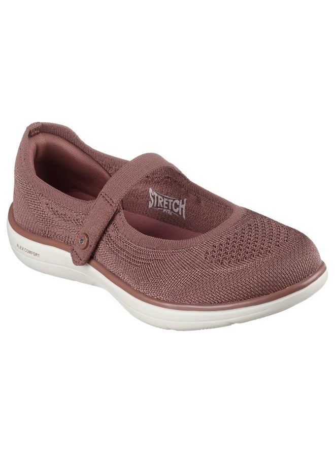 SKECHERS Women's On-The-go Flex Radiant-Sweet Pea Mary Jane Flat, Dark Rose, 36 EU - Image 1