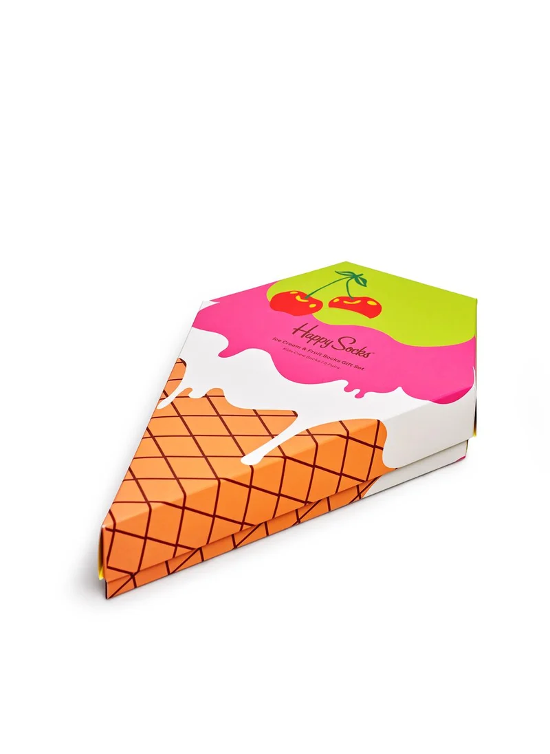 Happy Socks 2-PACK KIDS ICE CREAM &amp; FRUIT SOCKS GIFT SET
