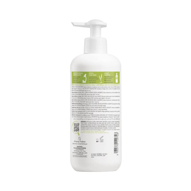 A-DERMA Aderma Exomega Emollient Shower Cleansing lotion 500ml  - Image 2