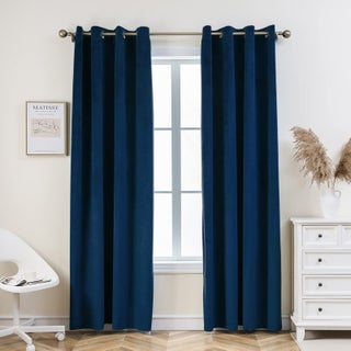 PLEASANT BOULEVARD Velvet Curtains 2 Panels Heavy Blackout Window Drapes with Grommet Thermal Insulated Darkening Curtains for Living Room Bedroom  Home Decor 52 W x 84 L Royal Blue - pzsku/Z0C76BE93769279AA3115Z/45/1749490238/27cf9870-5efe-448a-8be1-16979743bd55