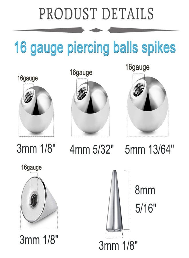 QWALIT كرات حلقات الأنف من كواليت، كرات حلقات الأنف المدببة، كرات ثقب الأنف عيار 16، كرات بديلة لثقب الأنف عيار 16، كرات بديلة لثقب الأنف، كرات ثقب الأنف، كرات ثقب الشفاه، كرات علوية - Image 2