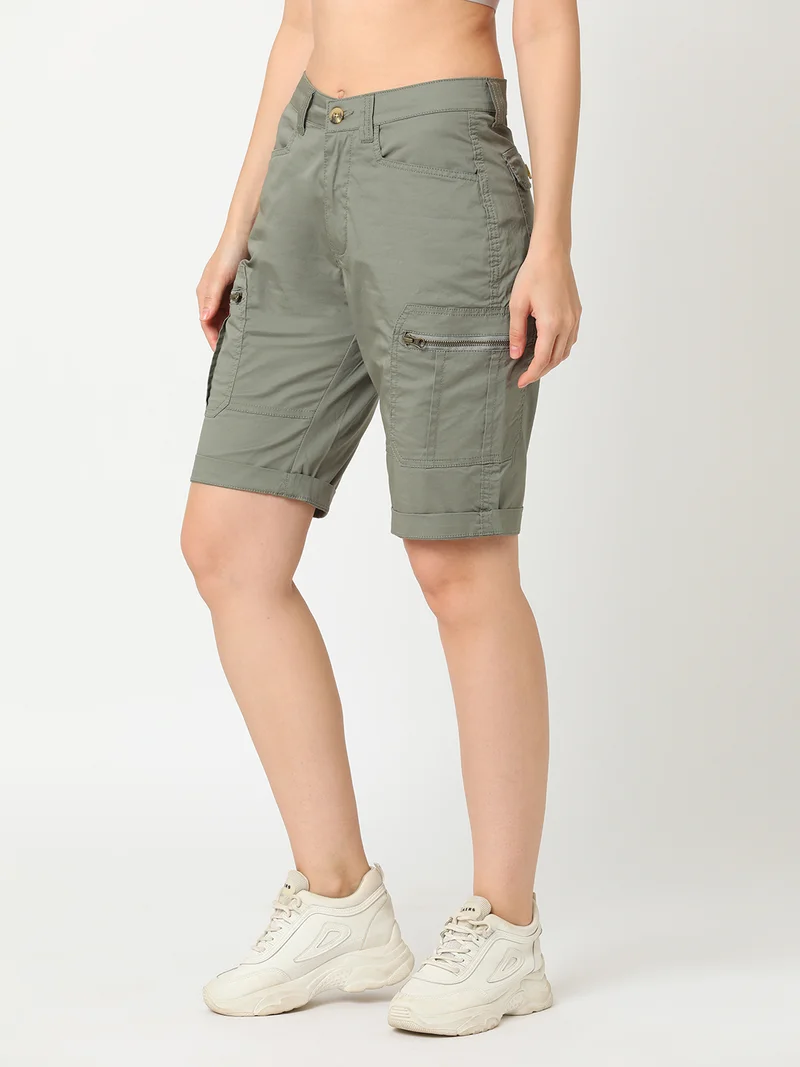 globus Globus Women Slim Fit Cargo Shorts