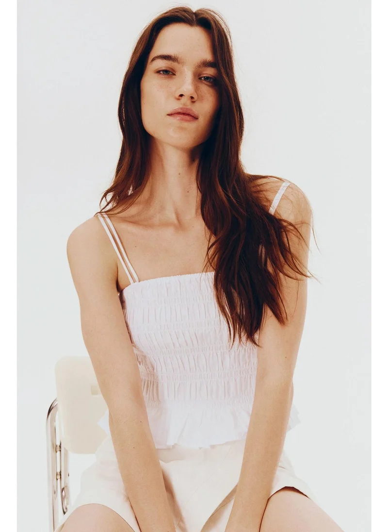 اتش اند ام Smocked strappy top