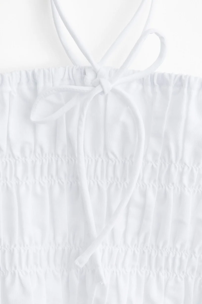 اتش اند ام بلوزة سموك بحمالات