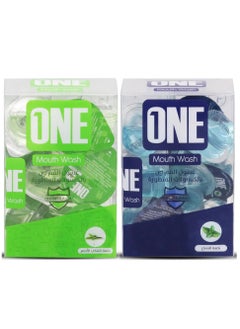 One The One Touch Set Of Advanced Mint Mouthwash And  Green Tea Mouth Wash 20 CAP 15 ml  - Image 1