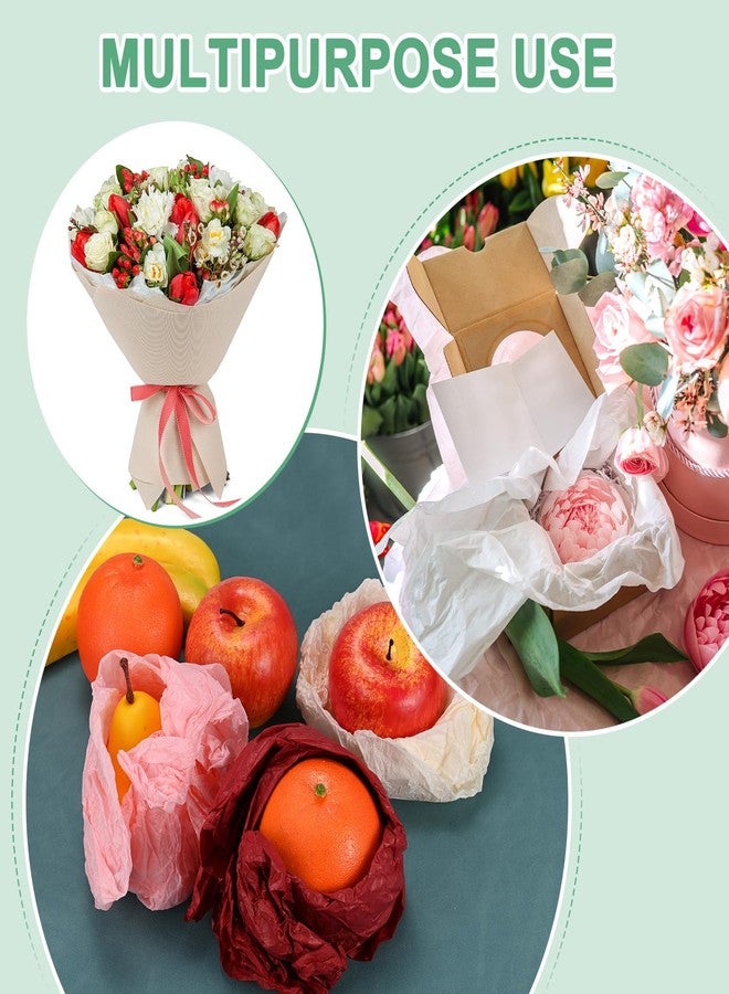 M METERXITY 18-Sheet Flower Wrapping Paper, Waterproof Floral Wrapping Tissue Paper for Bouquets/Gift Packaging [Cream White] - Image 5