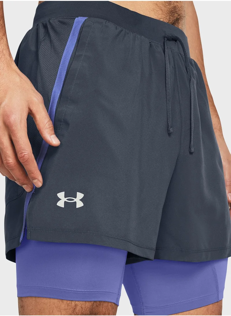 UNDER ARMOUR Launch 5'' 2-In-1 Shorts