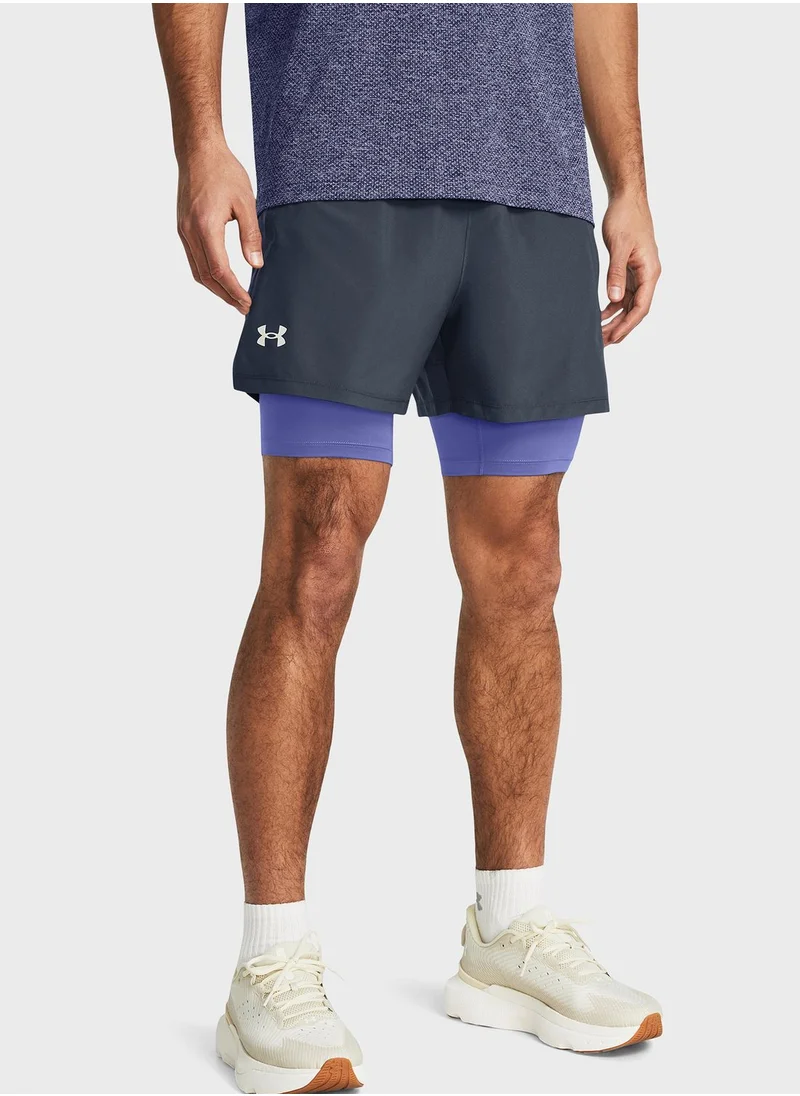 UNDER ARMOUR Launch 5'' 2-In-1 Shorts