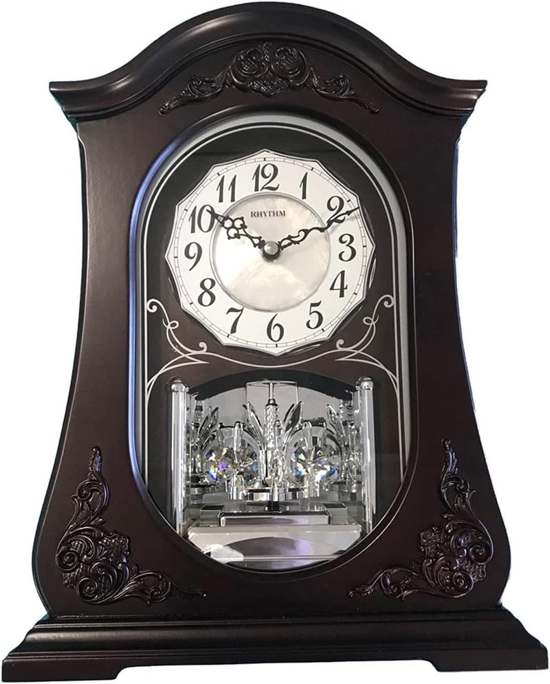Rhythm Rhythm Clock CRH264UR06 136 x 102 in Linda Wooden Musical Clock  - Image 1