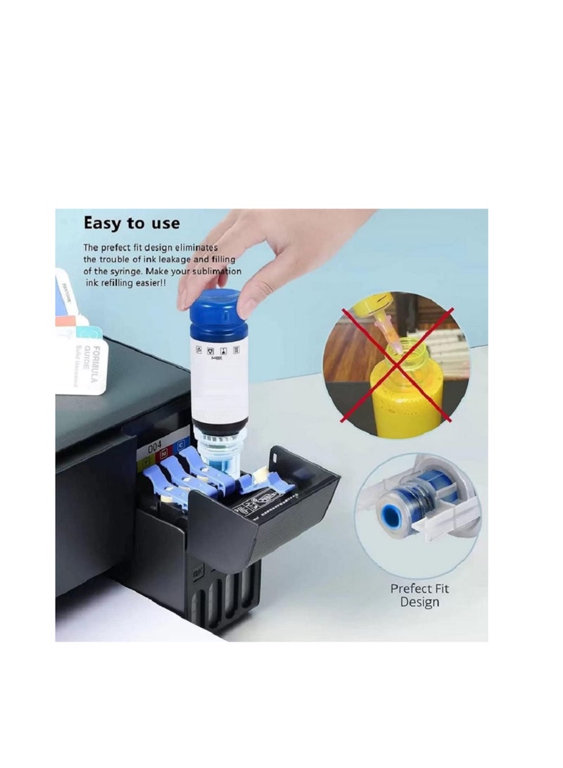 Terabyte BT6000 BT5000 Ink for Brother Ink Tank 4-Color (Black Cyan Magenta Yellow) Printers Refill for DCP - T300 T500W T700W T310 T510W T710W MFC - T800W T810W T910W T4500DW - Image 2