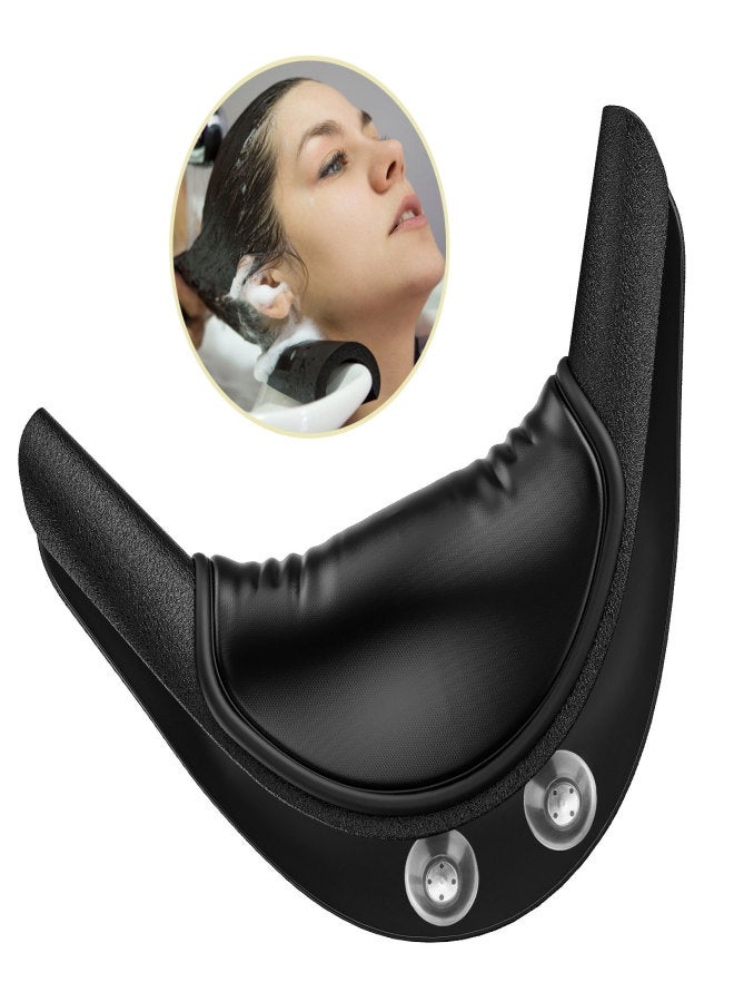 آيسيلي وسادة دعم الرقبة لحوض غسل الشعر، مصنوعة من السيليكون الناعم والإسفنج، مناسبة لأحواض غسل الشعر. - Image 1