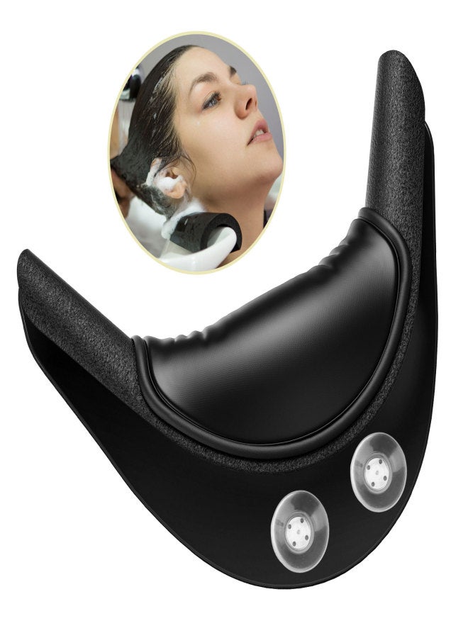 آيسيلي وسادة دعم الرقبة لحوض غسل الشعر، مصنوعة من السيليكون الناعم والإسفنج، مناسبة لأحواض غسل الشعر. - Image 4