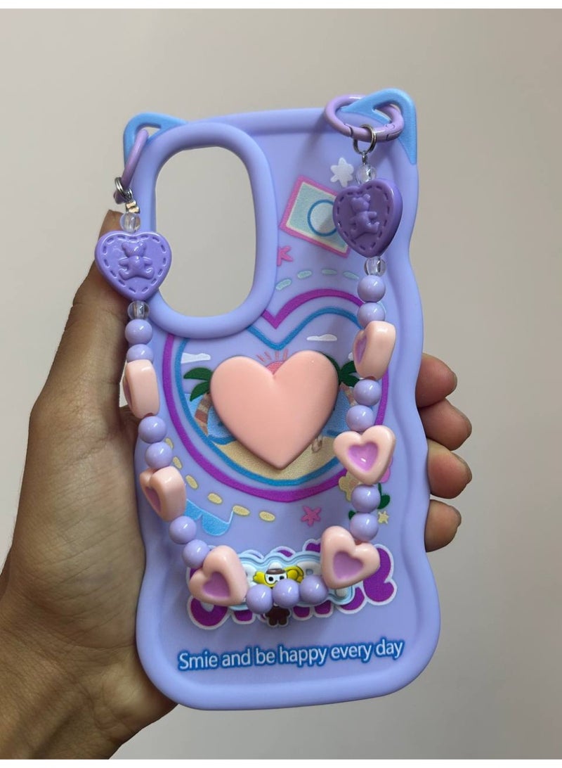 A new cartoon-designed back cover in the shape of a heart with the word "BABY" on it, compatible with the Samsung A16 phone. - Image 2