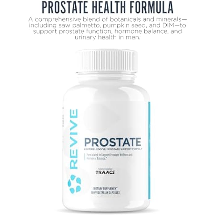 Revive MD Prostate Supplements for Men – Maintain Healthy Prostate-Specific Antigen (PSA) & Estrogen Levels and Urinary Flow – with Saw Palmetto & Beta Sitosterol for Prostate Health (60 Servings) - Image 3