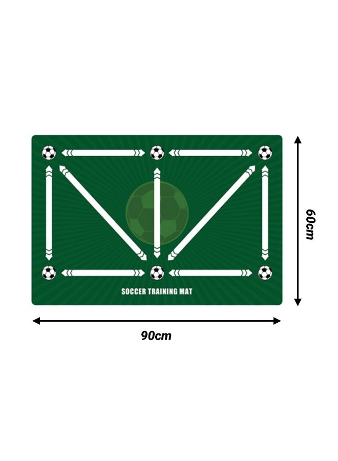 Generic Soccer Football Training Mat Indoor Outdoor Football Footstep Training Equipment for All Ages, Silent Shock Absorption, Speed and Strength Improvement, Perfect for Soccer Enthusiasts Athletes  - Image 2