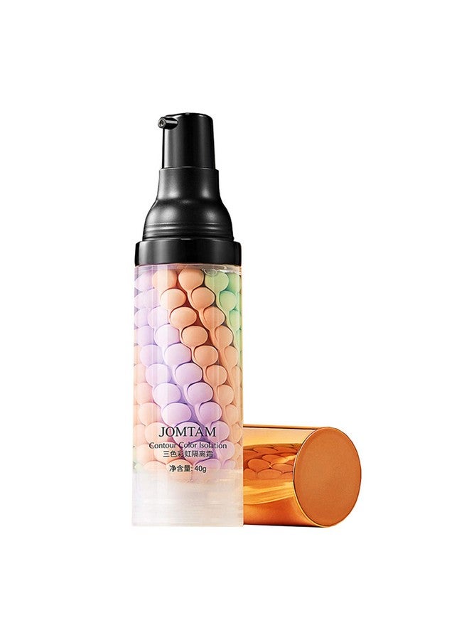 JOMTAM Contour Multicolor Pink Green Purple Isolation Waterproof Natural Makeup Protection Hydration Oil Balance Moisturizing 40G - Image 1