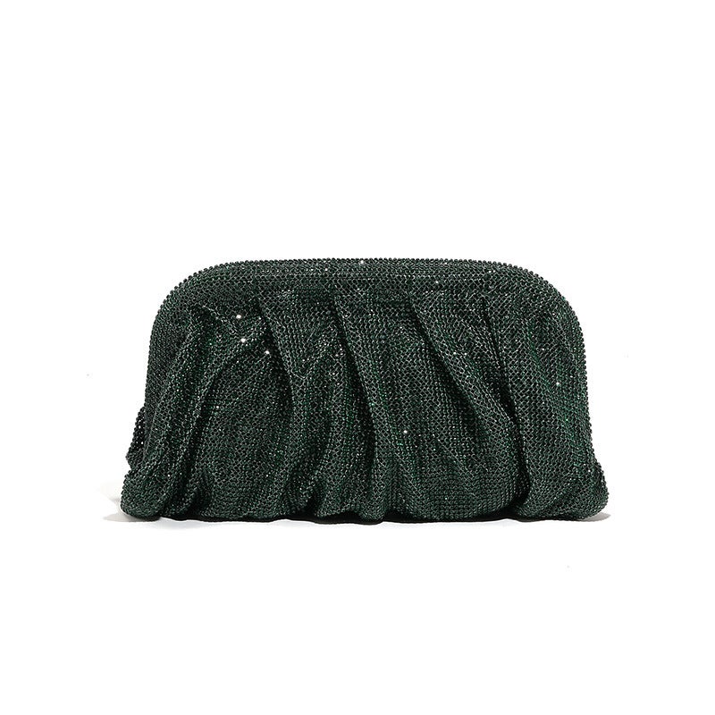 2024 Fashion Acrylic Cloud Clutch Evening Bag Dark green - Image 1