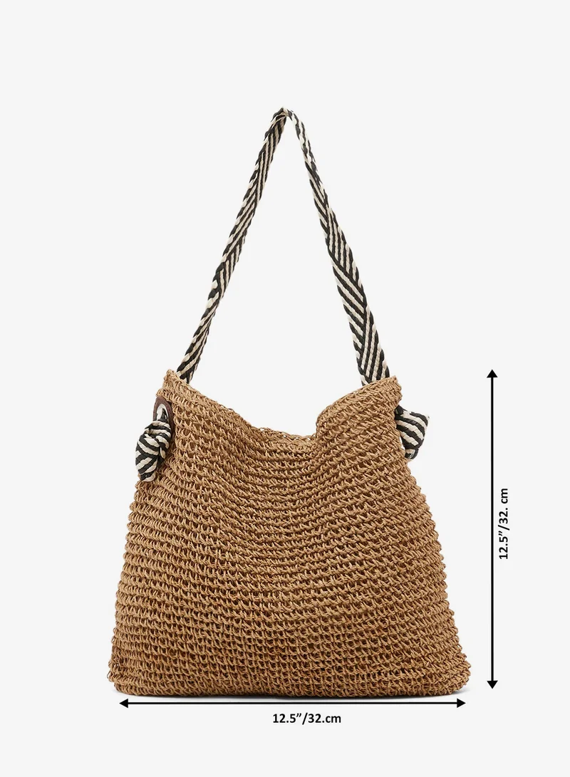 Ginger  raffia beach tote bag for Women | Best Price UAE